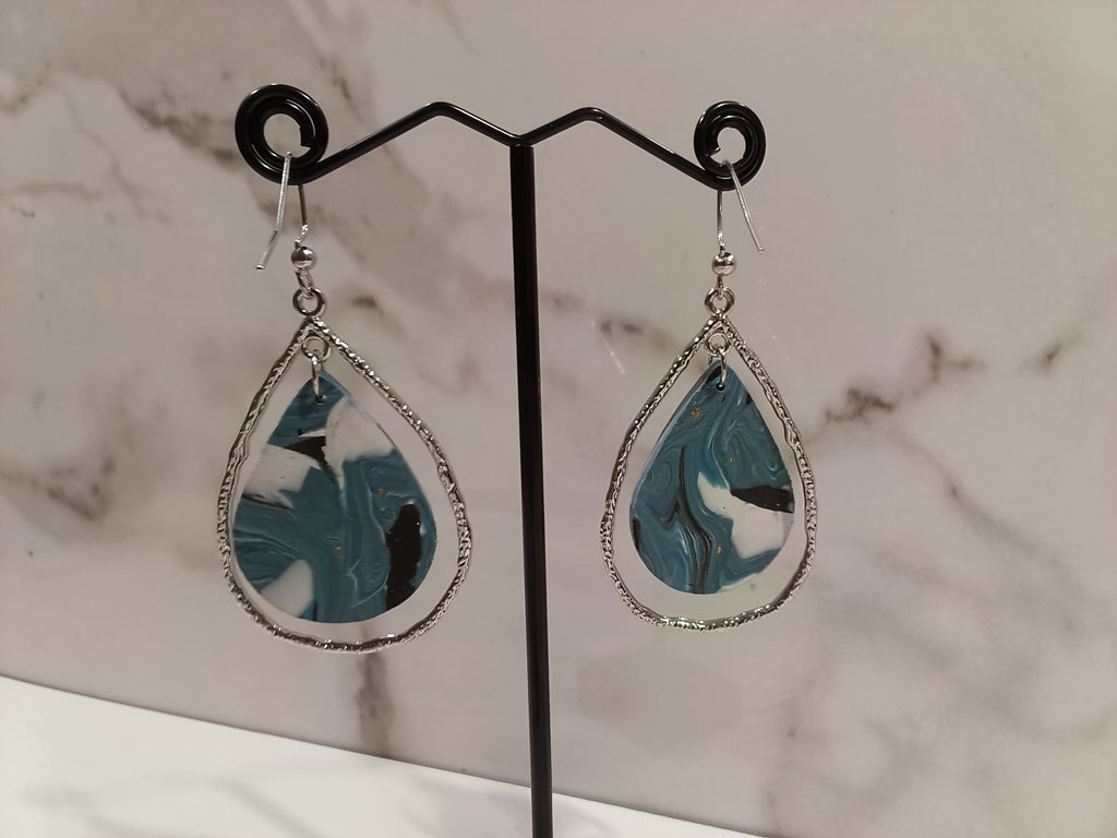 Clay Teardrop Earrings