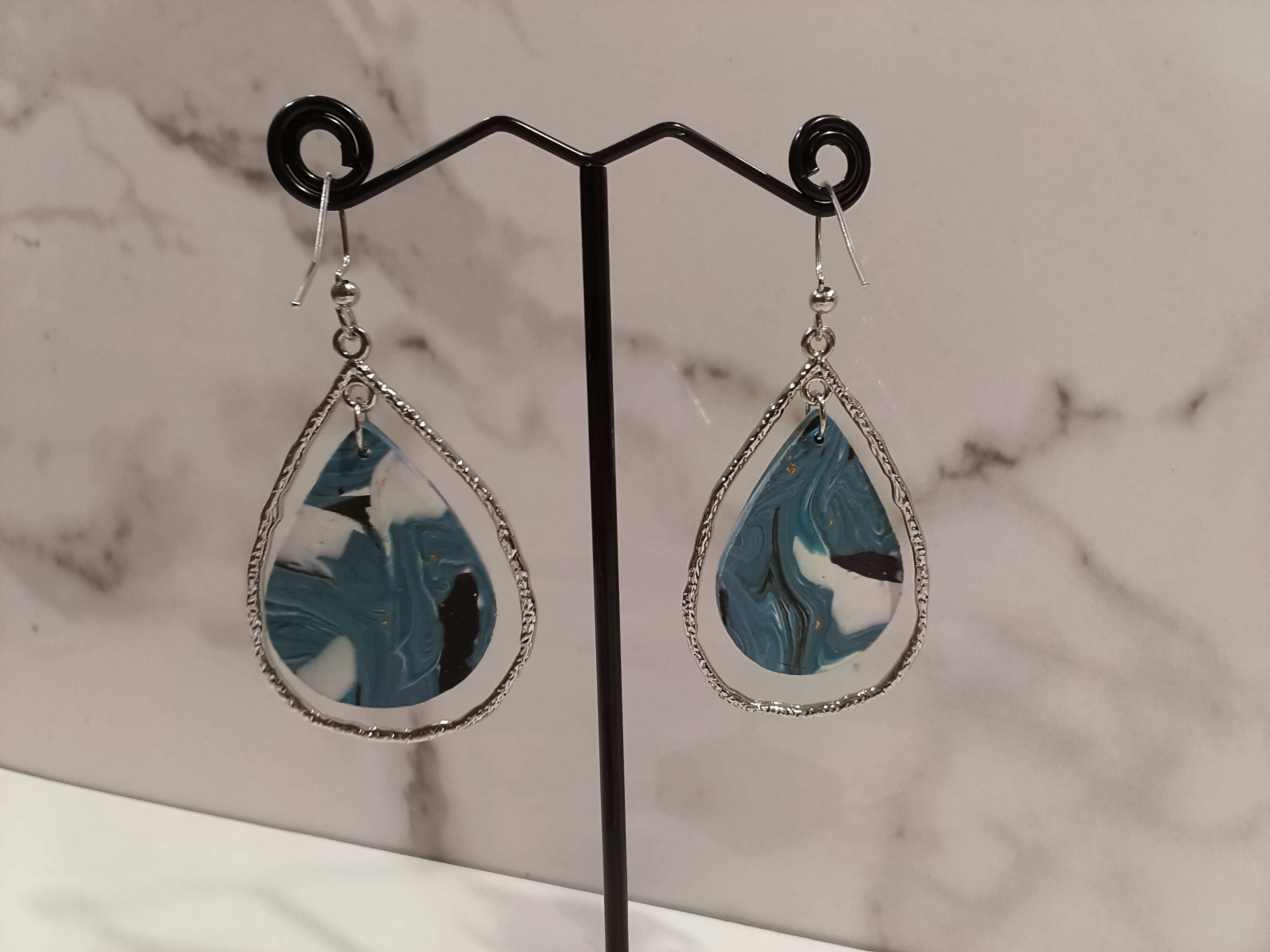Clay Teardrop Earrings