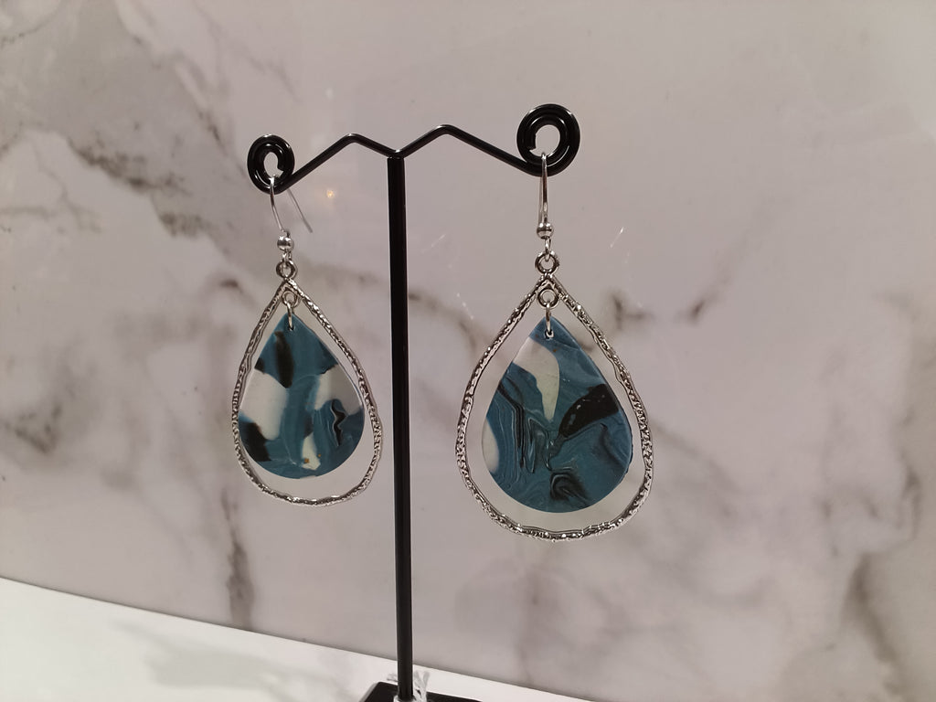 Clay Teardrop Earrings