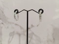 Moissanite Hoop Earrings - 925 Sterling Silver