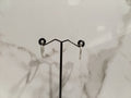 Moissanite Sterling Silver Huggie Hoop Earrings