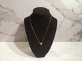Gold Over Sterling Silver Moissanite Solitaire Necklace - #7