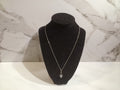 Sterling Silver Teardrop Pendant Necklace 16"