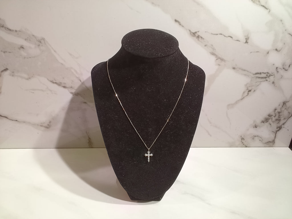 Sterling Silver Dainty Cross Necklace