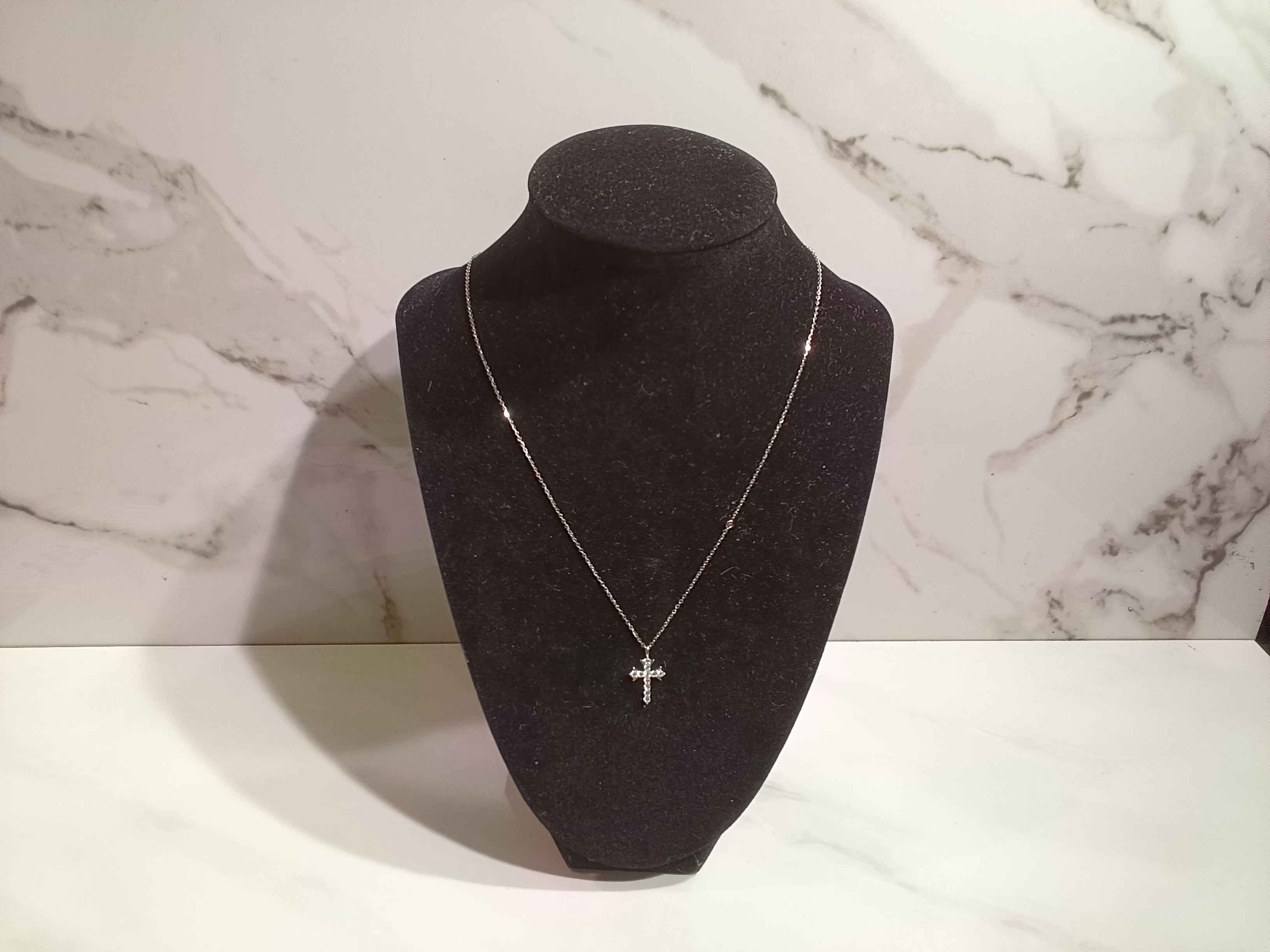 Sterling Silver Dainty Cross Necklace