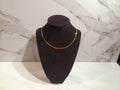 18K Gold Over Brass Omega Necklace