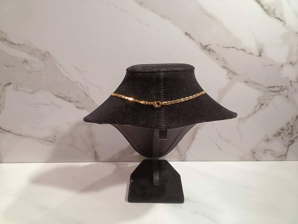 Gold Over Brass Link Chain Necklace
