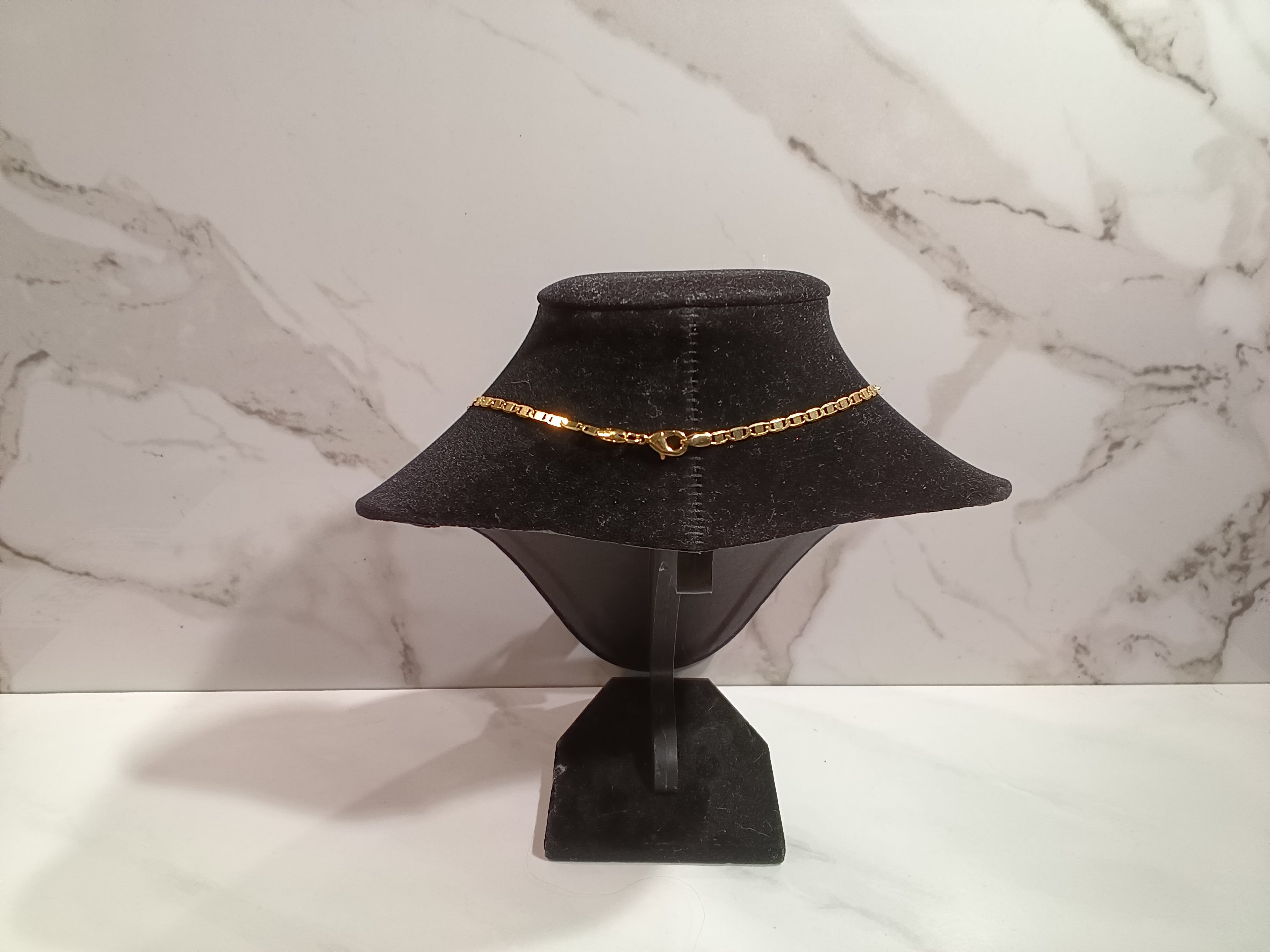 Gold Over Brass Link Chain Necklace