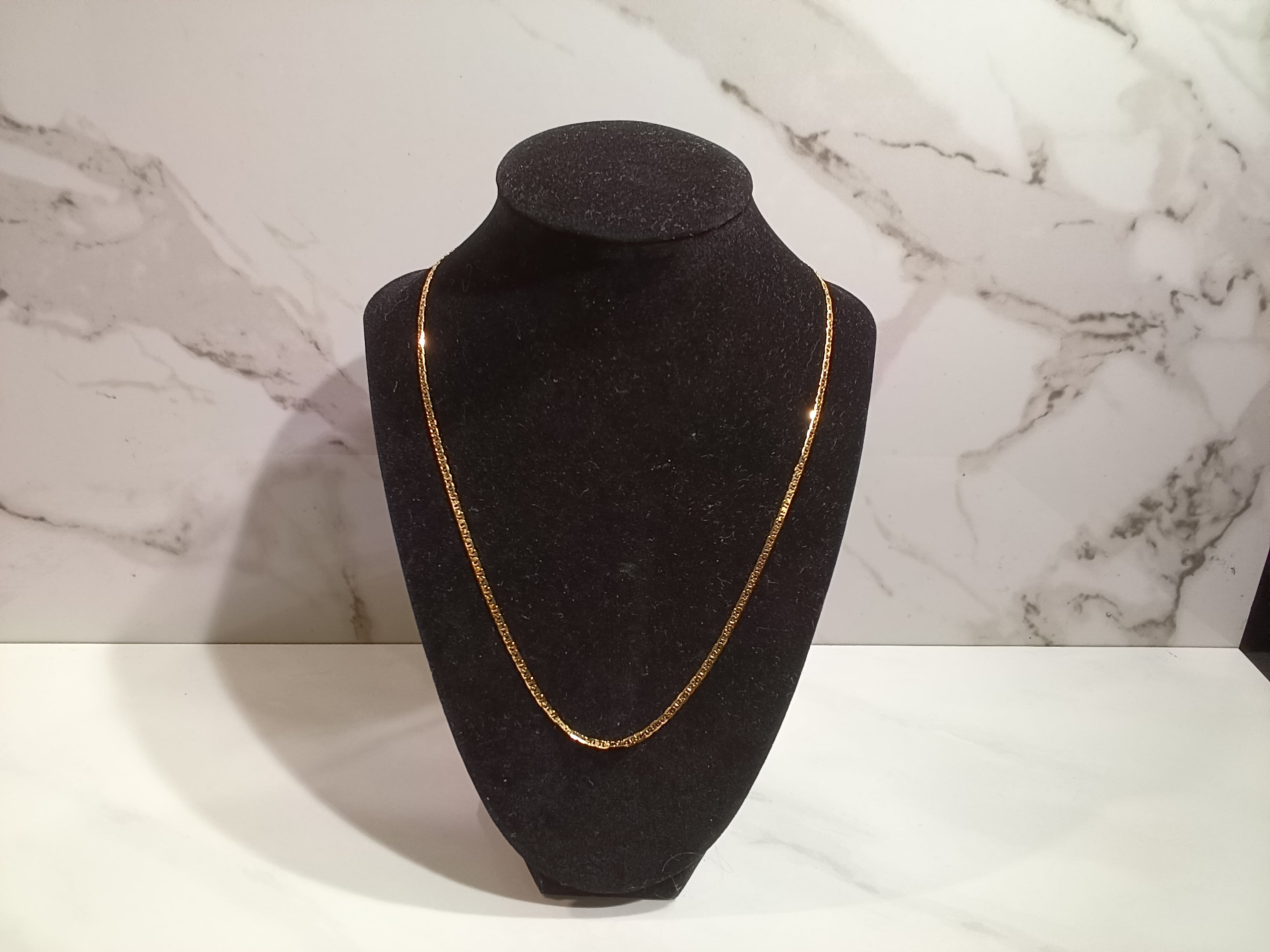 Gold Over Brass Chain Necklace