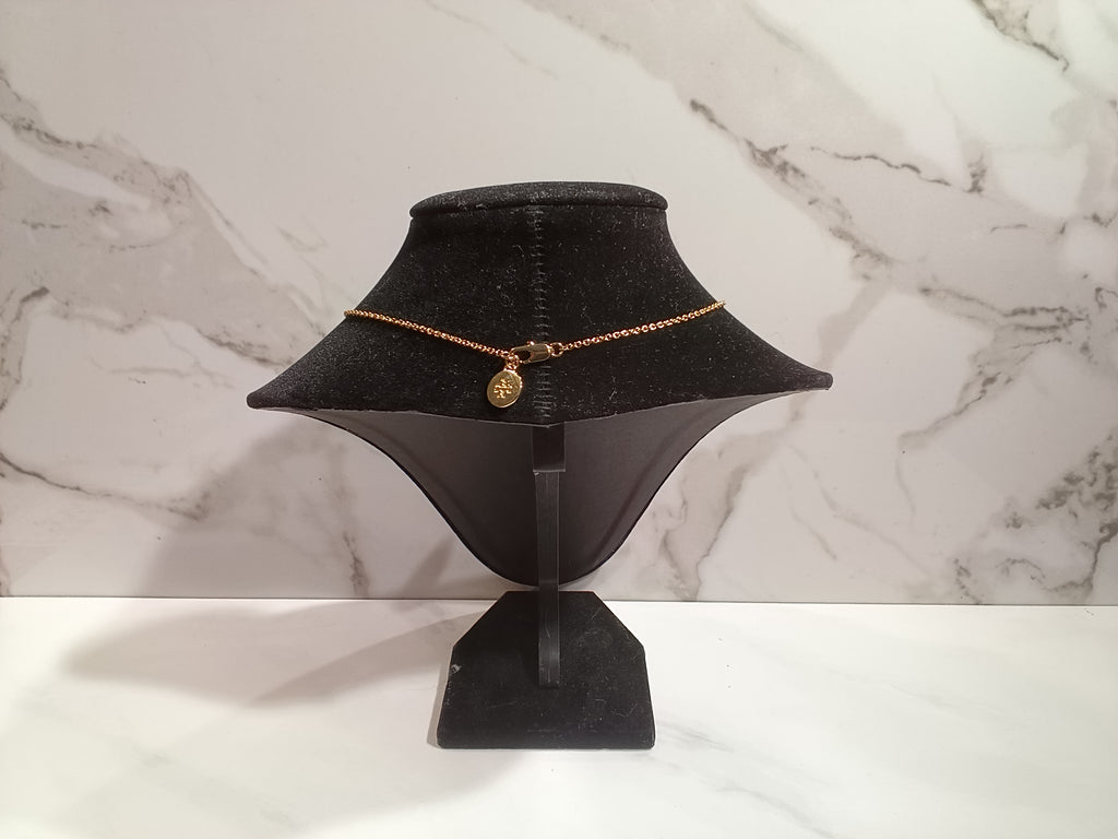 Gold Single Pearl Pendant Necklace