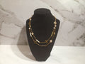 Tory Burch White Enamel Layered Station Necklace