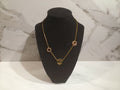 Tory Burch Pink Pavé Station Necklace