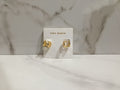 Tory Burch White Two-Sided Stud Earrings