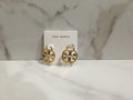 Tory Burch Icon Logo Hoop Earrings