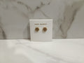 Tory Burch Crystal Logo Stud Earrings