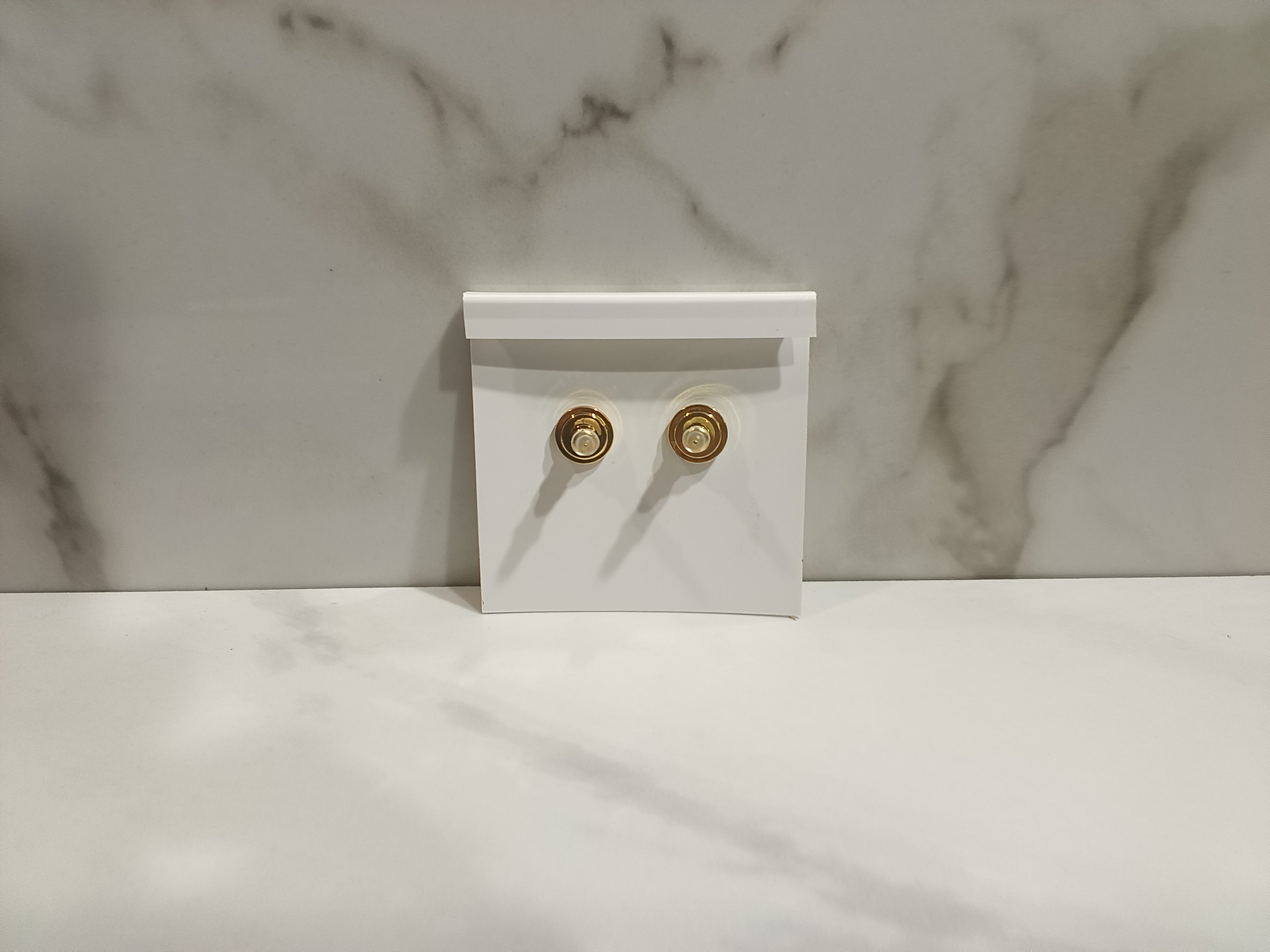 Tory Burch Crystal Logo Stud Earrings