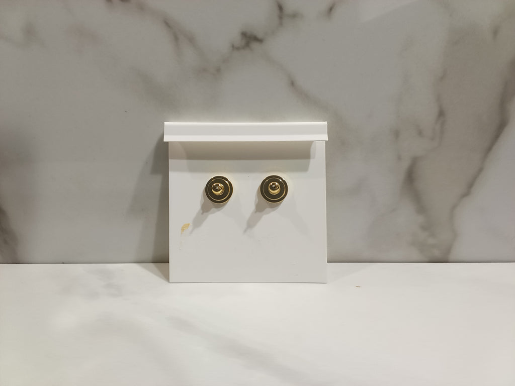 Tory Burch Mother of Pearl Icon Earrings