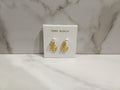 Tory Burch Pearl Logo Dangle Earrings