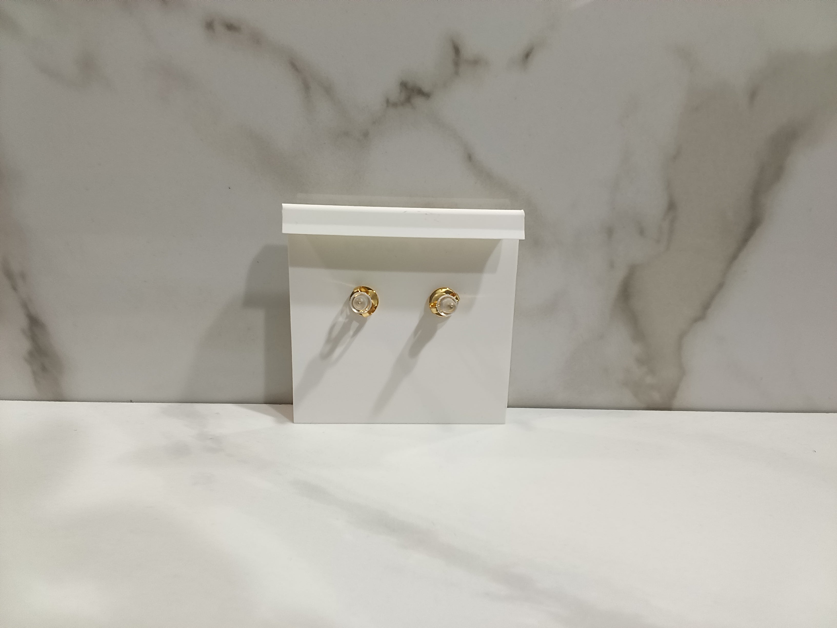 Tory Burch Pearl Logo Dangle Earrings