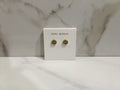 Tory Burch Silver Logo Stud Earrings