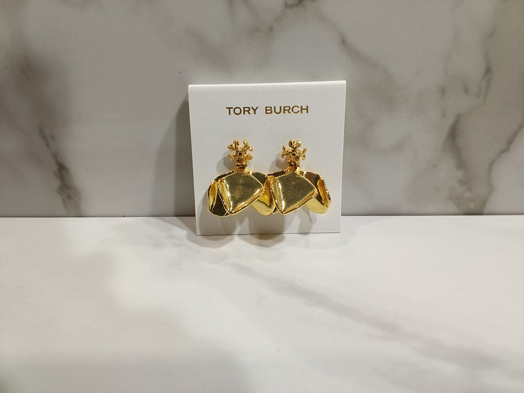 Tory Burch 3 Leaf Earrings