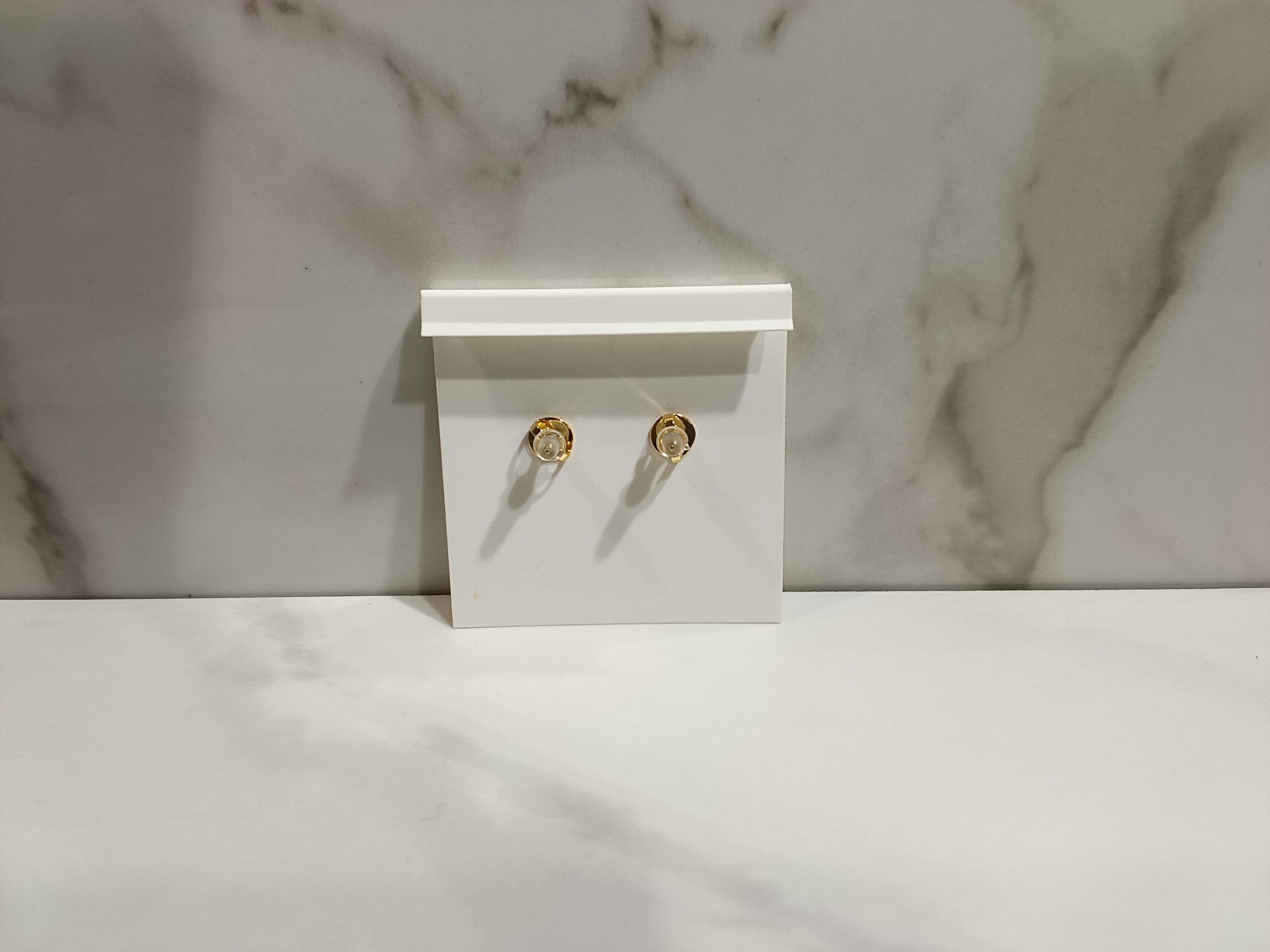 Tory Burch Gold Amber Stud Earrings