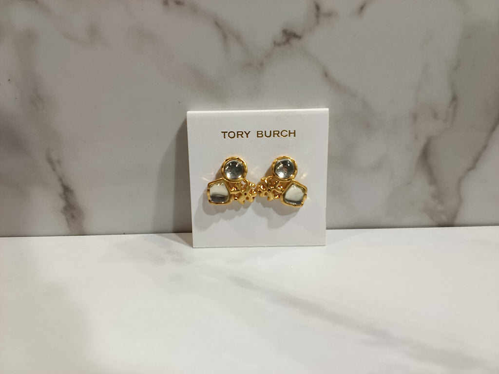 Tory Burch Double Stone Earrings