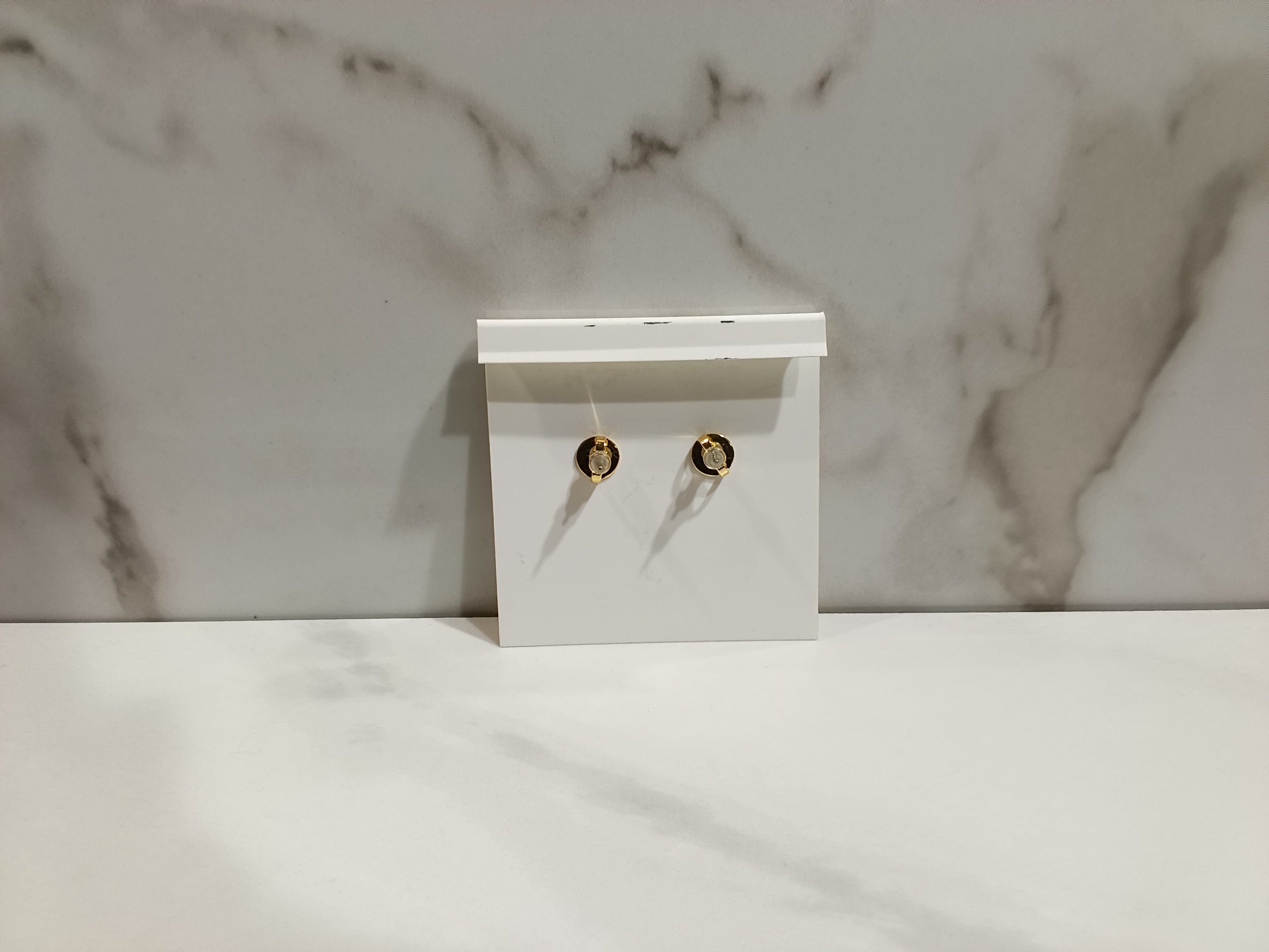 Tory Burch Green and Gold Hexagon Earrings