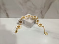 Tory Burch White Enamel Logo Bracelet