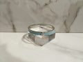 Tory Burch Teal Thin Enamel Bracelet