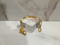 Tory Burch Pavé Gold Link Bracelet