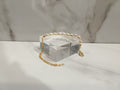 18K Gold Figaro Pearl Bracelet