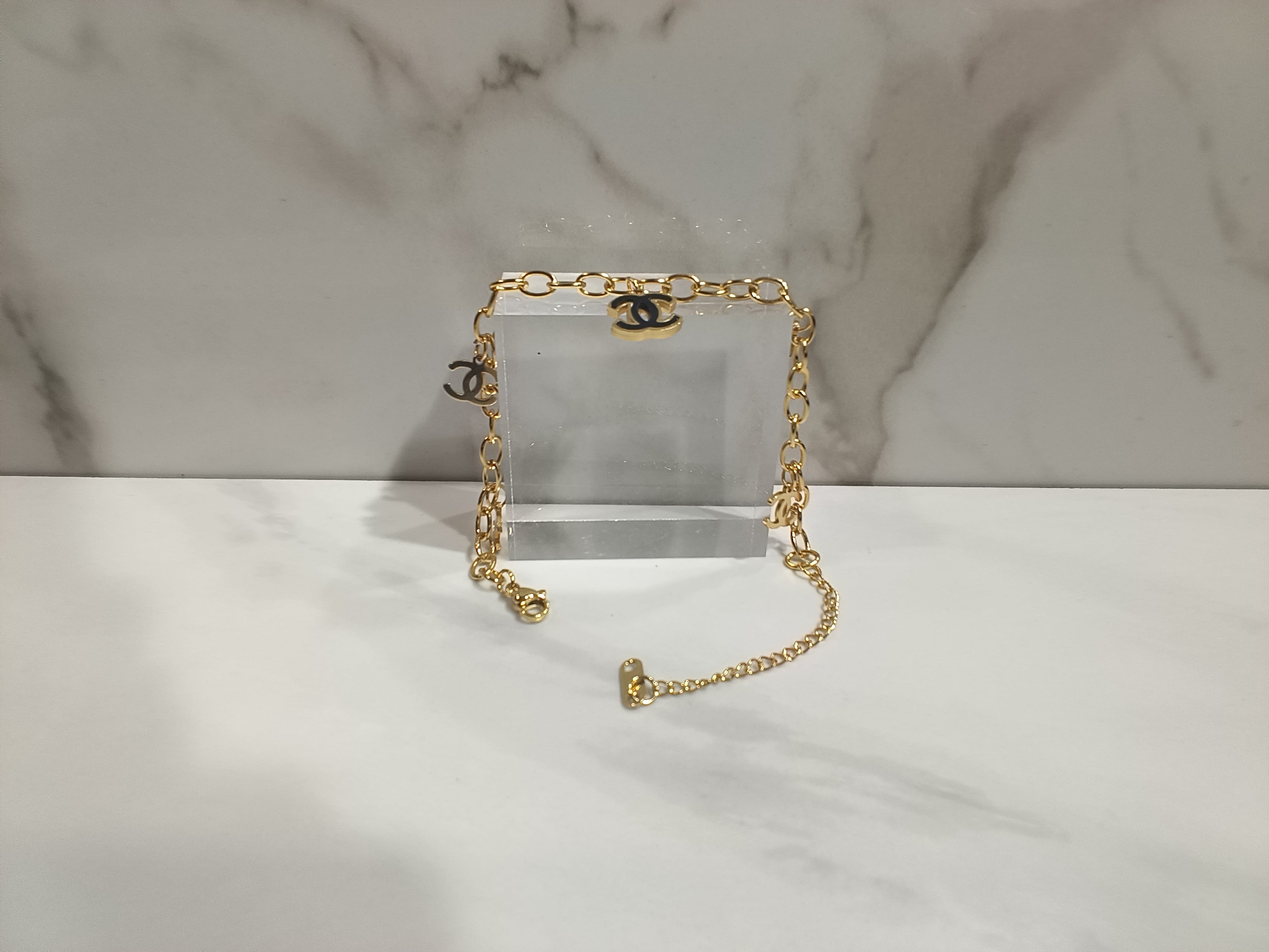 Chanel Gold Chain Link Bracelet