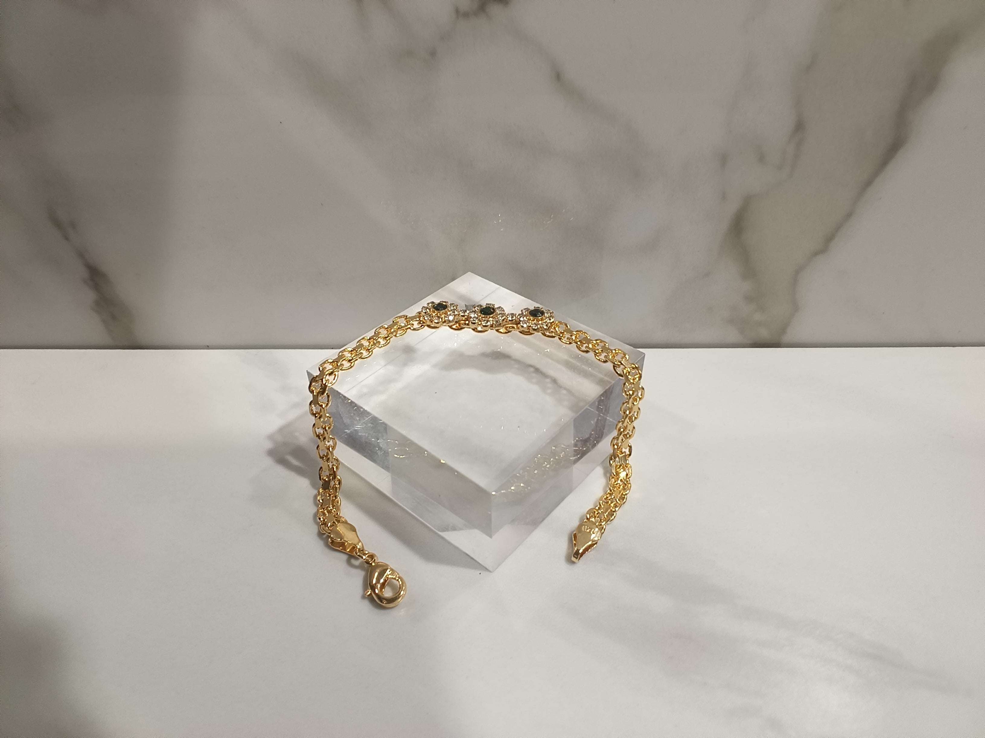 18K Gold Rope Chain Bracelet