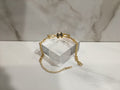 Chanel Gold Double Chain Bracelet with CC Logo