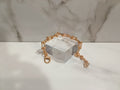 Gold Textured Link Bracelet