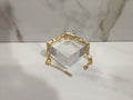 Coco Chanel Inspired Gold Beaded Chain Bracelet