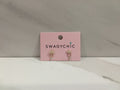 SwagyChic Gold Pavé Crown & Chain Drop Earrings