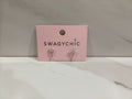 SwagyChic Silver Pavé Crown & Chain Drop Earrings