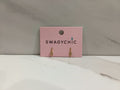 SwagyChic Gold Pavé Lightning Bolt Chain Drop Earrings