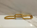 Solid Gold Cuban Link Dog Chain