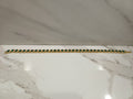 Gold Halo Colored Gem Tennis Dog Chain