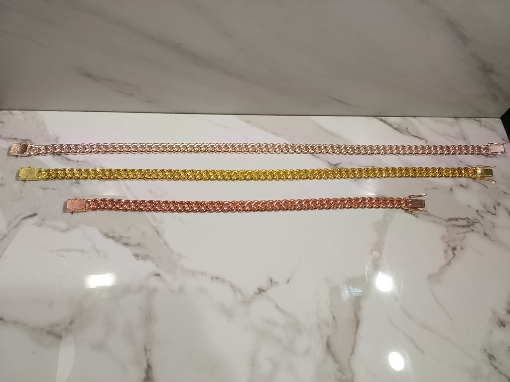 Iced Out Cuban Link Dog Chain
