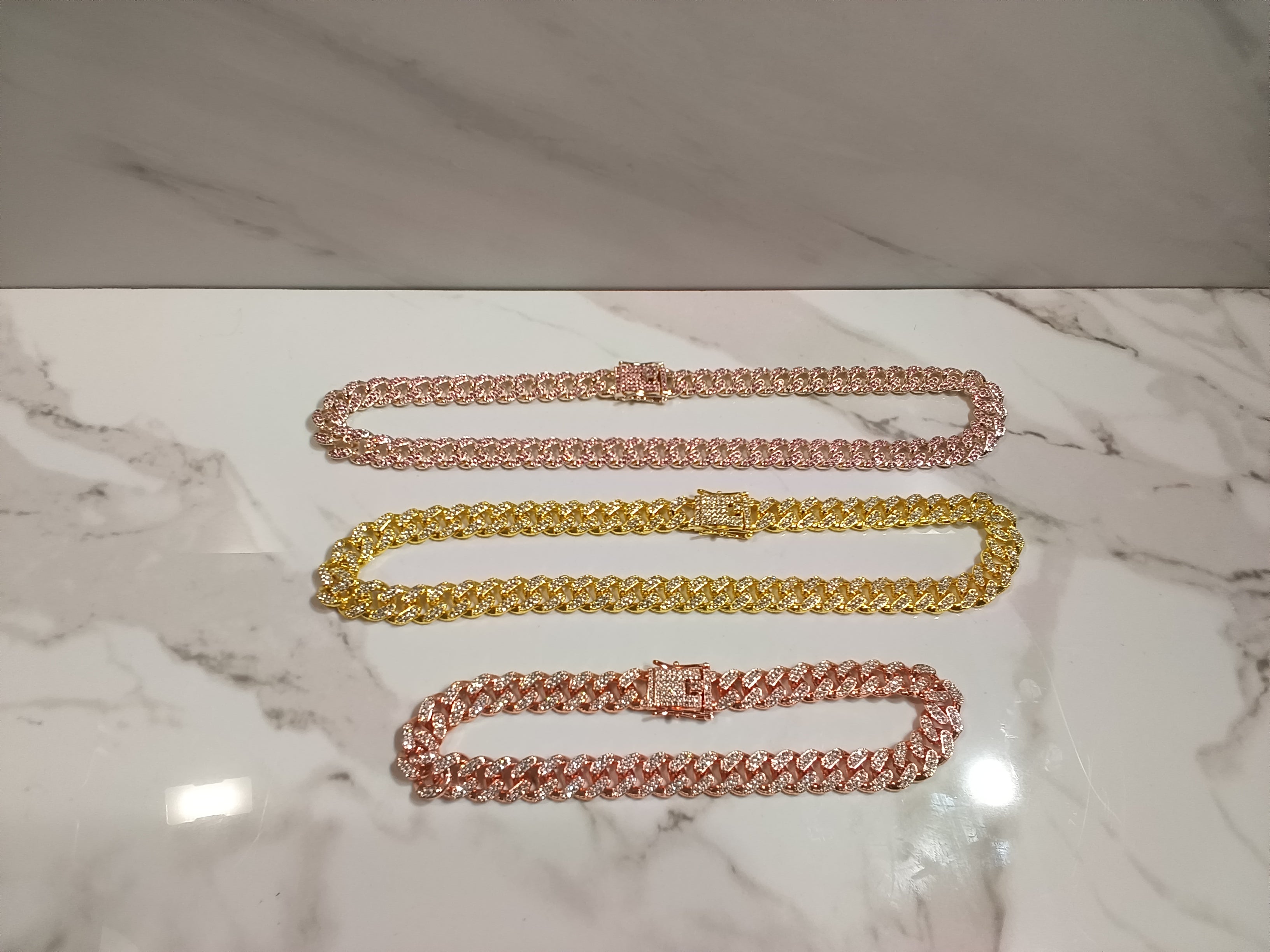 Iced Out Cuban Link Dog Chain