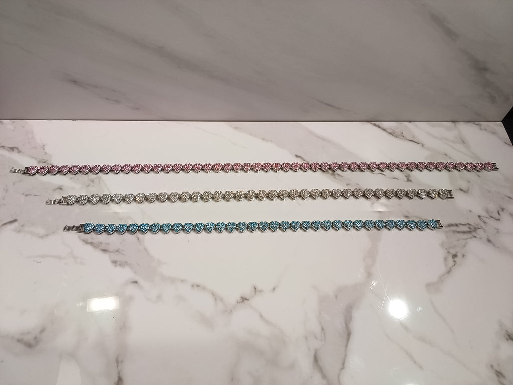 Iced Out All Heart Link Dog Chain Collar