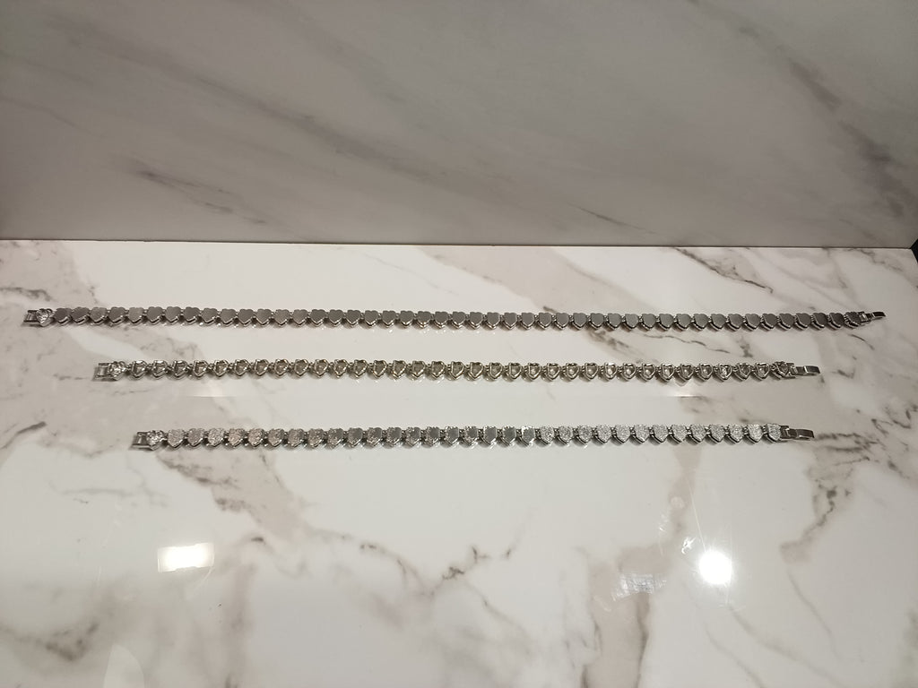 Iced Out All Heart Link Dog Chain Collar