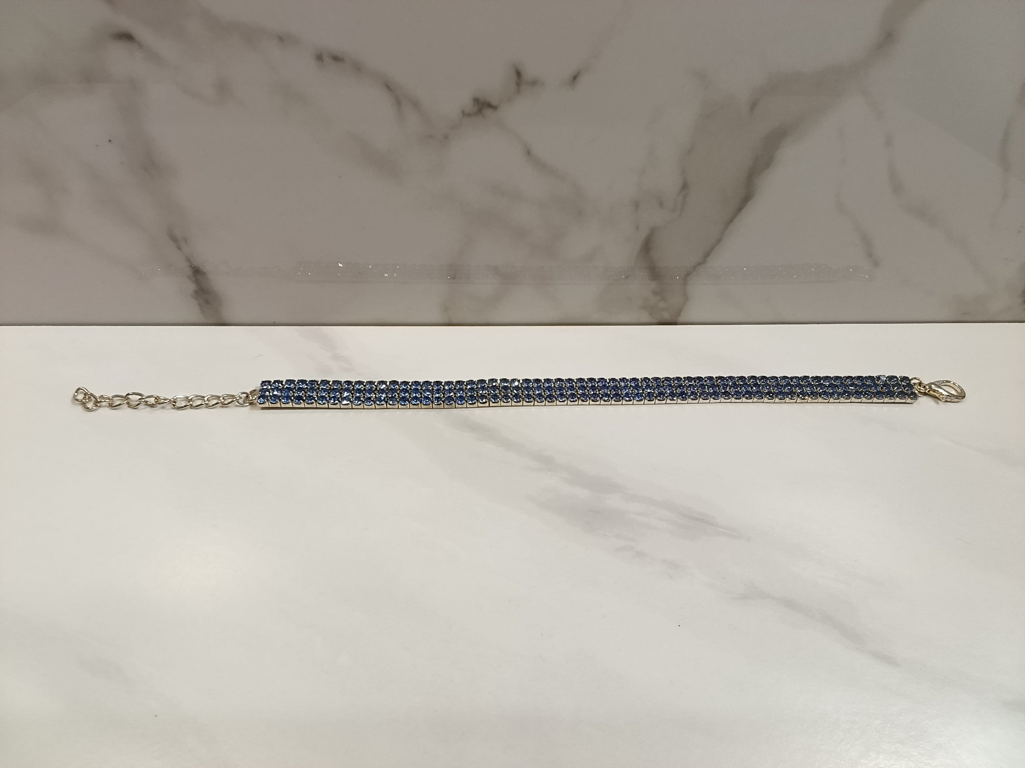 Elegant Triple-Row Crystal Bling Dog Collar