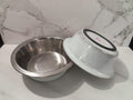 Handcrafted Mint Green Epoxy Dog Bowl Set