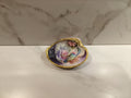 Mermaid Oyster Shell Dish with Gold Trim