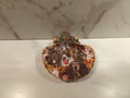 Dog Lover Scallop Shell Dish with Gold Trim & Filigree Clasp